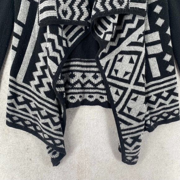 Aztec Waterfall Cardigan Sweater Womens MEDIUM Angora Baho Open Southwestern - Picture 4 of 12
